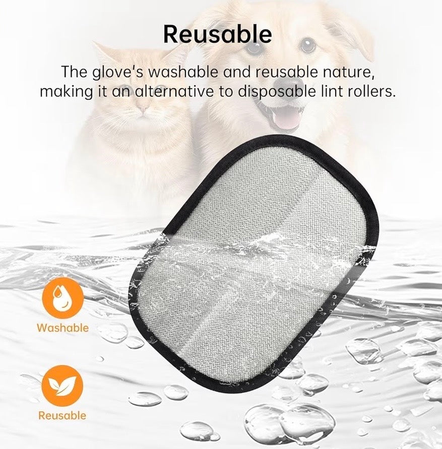 Pet Hair Removal Gloves (Pack of 2)